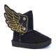 New Kids Boots Toddler Boys Girls Adorable Angles's Wing Suede Fashion Shoe-2033