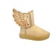 New Kids Boots Toddler Boys Girls Adorable Angles's Wing Suede Fashion Shoe-2033