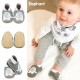 Dotty Fish Soft Sole Leather Baby Shoes Toddler Infant Girls/Boys 0-6mth- 4-5yrs