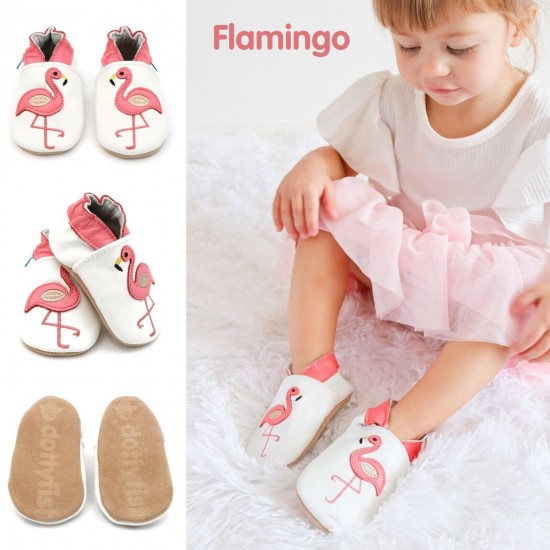 Dotty Fish Soft Sole Leather Baby Shoes Toddler Infant Girls/Boys 0-6mth- 4-5yrs
