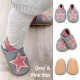 Dotty Fish Soft Sole Leather Baby Shoes Toddler Infant Girls/Boys 0-6mth- 4-5yrs