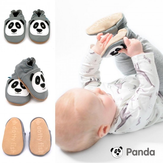 Dotty Fish Soft Sole Leather Baby Shoes Toddler Infant Girls/Boys 0-6mth- 4-5yrs