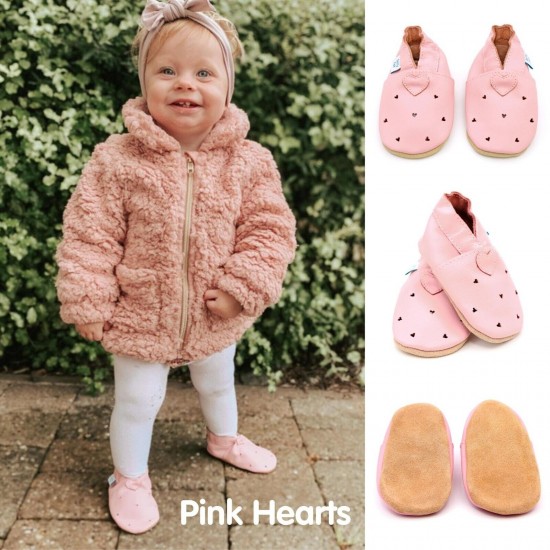 Dotty Fish Soft Sole Leather Baby Shoes Toddler Infant Girls/Boys 0-6mth- 4-5yrs