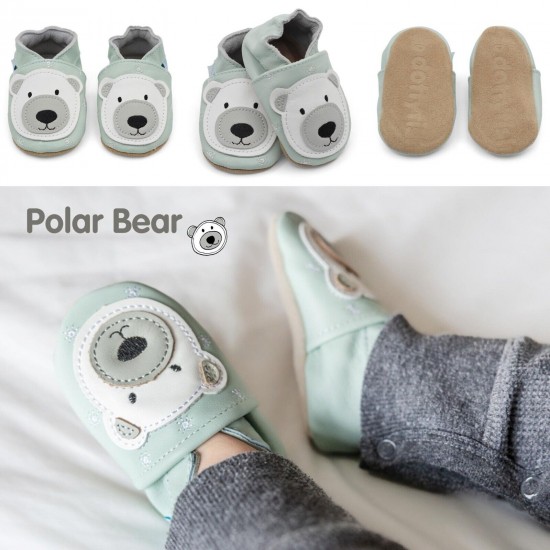 Dotty Fish Soft Sole Leather Baby Shoes Toddler Infant Girls/Boys 0-6mth- 4-5yrs