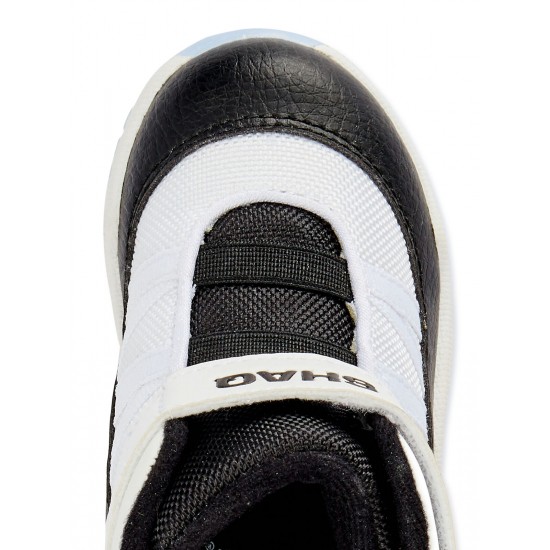 Shaq Baby Toddler Boys' Black or White Athletic Strap Hi-Top Sneaker Shoes: 2-12