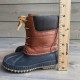 Gap Snow Boots Boys Toddler Brown Black Lace Up Padded Collar Duck Toe 7T-8T