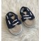 Baby Boys Blue & Beige Boat Shoes Age 6-12 Months