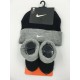 Nike Baby Booties & Cap Gift, 0-6 Months Multi Color, Boys Girls Infant Hat L33