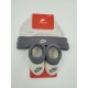 Nike Baby Booties & Cap Gift, 0-6 Months Multi Color, Boys Girls Infant Hat L33