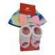 Nike Baby Booties & Cap Gift, 0-6 Months Multi Color, Boys Girls Infant Hat L33