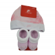 Nike Baby Booties & Cap Gift, 0-6 Months Multi Color, Boys Girls Infant Hat L33