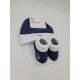 Nike Baby Booties & Cap Gift, 0-6 Months Multi Color, Boys Girls Infant Hat L33