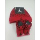 Nike Baby Booties & Cap Gift, 0-6 Months Multi Color, Boys Girls Infant Hat L33