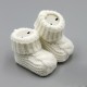 Baby Boys Girls Booties Soft Thick Knitted Bootees Pattern Baby Socks 0-6 Months