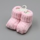 Baby Boys Girls Booties Soft Thick Knitted Bootees Pattern Baby Socks 0-6 Months
