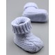 Baby Boys Girls Booties Soft Thick Knitted Bootees Pattern Baby Socks 0-6 Months
