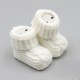 Baby Boys Girls Booties Soft Thick Knitted Bootees Pattern Baby Socks 0-6 Months