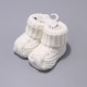 Baby Boys Girls Booties Soft Thick Knitted Bootees Pattern Baby Socks 0-6 Months