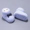 Baby Boys Booties Soft Thick Knitted Bootees With Bow Blue 0-6 Months