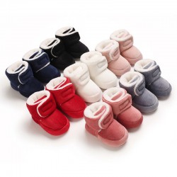 Baby Boy Girl Comfortable Corduroy Warm Booties Infant Winter Snow Boots 0-18 M