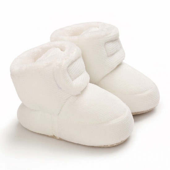 Baby Boy Girl Comfortable Corduroy Warm Booties Infant Winter Snow Boots 0-18 M