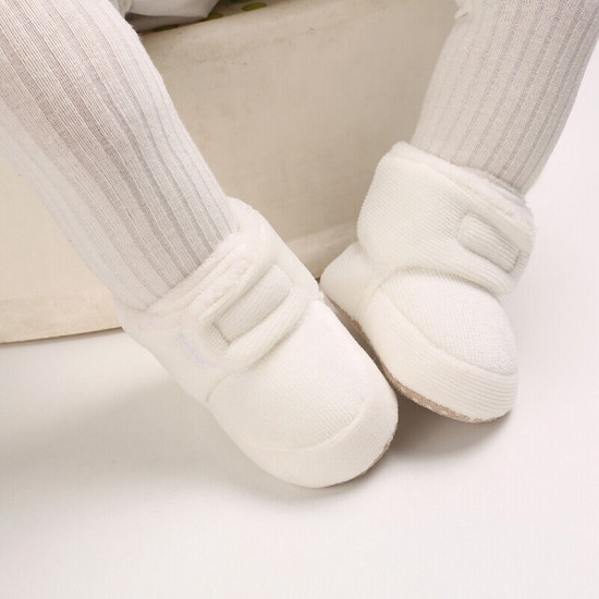 Baby Boy Girl Comfortable Corduroy Warm Booties Infant Winter Snow Boots 0-18 M