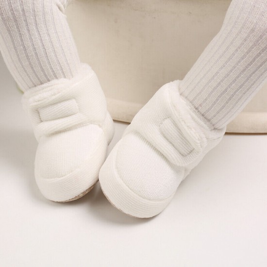 Baby Boy Girl Comfortable Corduroy Warm Booties Infant Winter Snow Boots 0-18 M