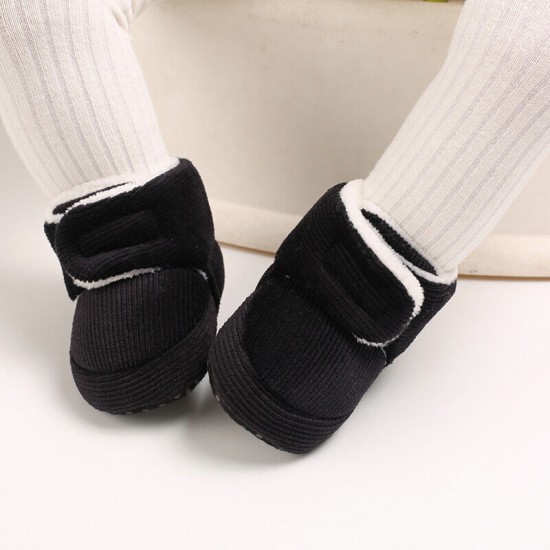 Baby Boy Girl Comfortable Corduroy Warm Booties Infant Winter Snow Boots 0-18 M