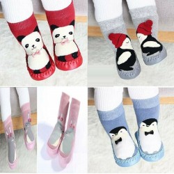 Newborn Infant Baby Shoes Boy Girl Toddler Warm Soft Cotton Socks Booties Shoes