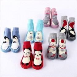 Newborn Infant Baby Shoes Boy Girl Toddler Warm Soft Cotton Socks Booties Shoes