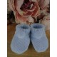 Baby Boy Girl Booties Pom Pom Knitted Navy White Blue Pink Cream Grey Red Unisex