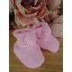 Baby Boy Girl Booties Pom Pom Knitted Navy White Blue Pink Cream Grey Red Unisex