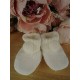 Baby Boy Girl Booties Pom Pom Knitted Navy White Blue Pink Cream Grey Red Unisex