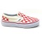 Vans Unisex Baby Classic Slip-On Sneakers Primary Check Red Size 5T