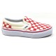 Vans Unisex Baby Classic Slip-On Sneakers Primary Check Red Size 5T