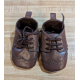 Unbranded Baby Boy Size 2 Brown Man Made Soft Bottom Crib Shoes