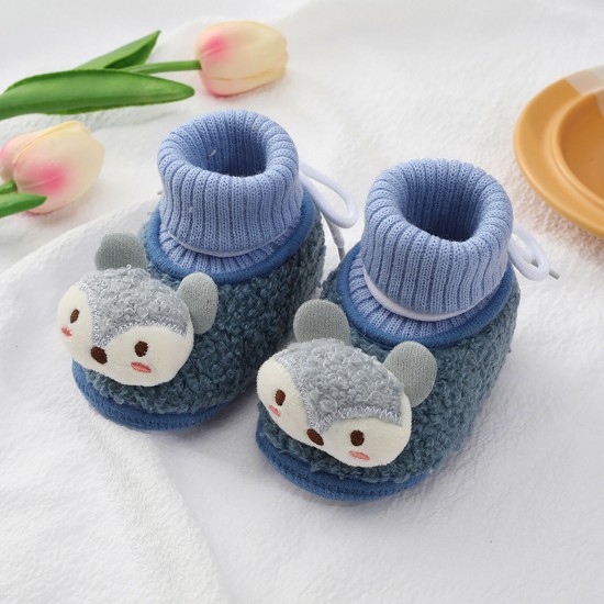 Infant Baby Girls Boys Toddler Slippers Socks Shoes Boots Winter Warm Booties UK