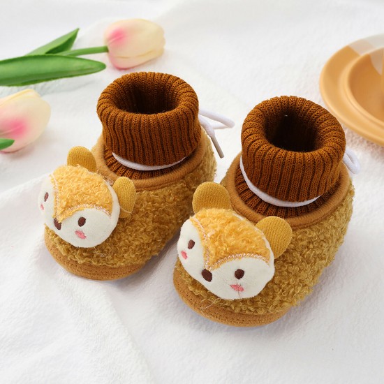 Infant Baby Girls Boys Toddler Slippers Socks Shoes Boots Winter Warm Booties UK