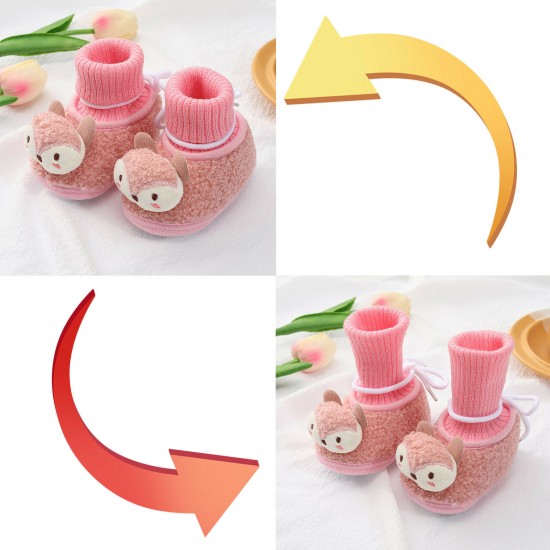Infant Baby Girls Boys Toddler Slippers Socks Shoes Boots Winter Warm Booties UK