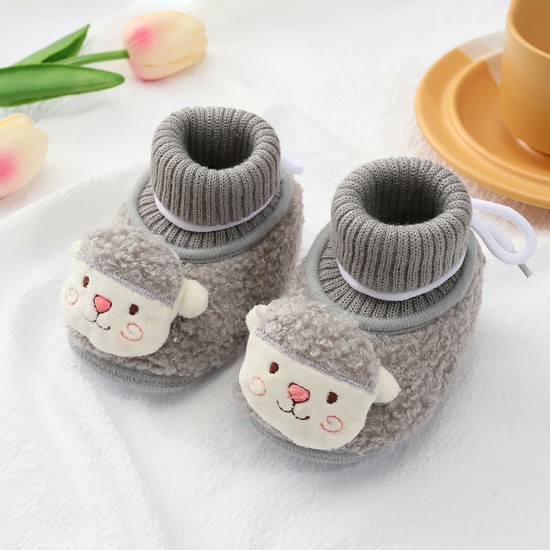 Infant Baby Girls Boys Toddler Slippers Socks Shoes Boots Winter Warm Booties UK