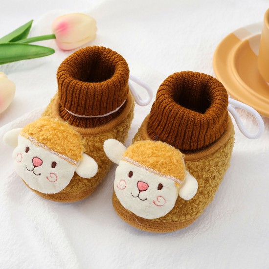 Infant Baby Girls Boys Toddler Slippers Socks Shoes Boots Winter Warm Booties UK