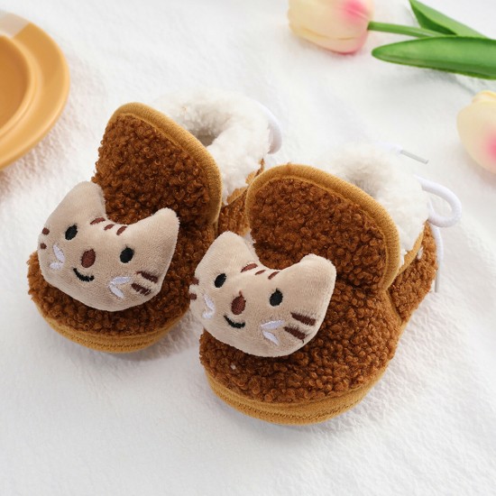 Infant Baby Girls Boys Toddler Slippers Socks Shoes Boots Winter Warm Booties UK