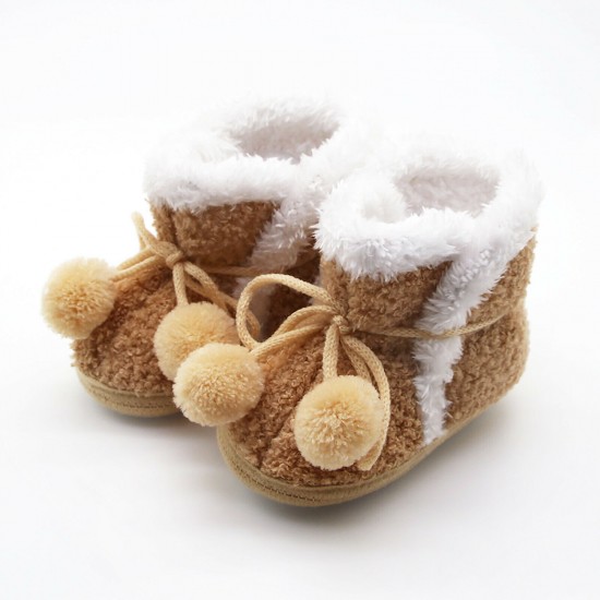 Infant Baby Girls Boys Toddler Slippers Socks Shoes Boots Winter Warm Booties UK