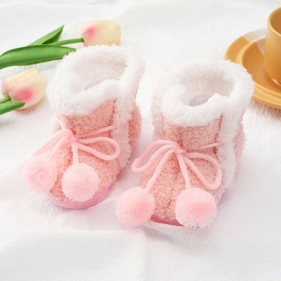 Infant Baby Girls Boys Toddler Slippers Socks Shoes Boots Winter Warm Booties UK