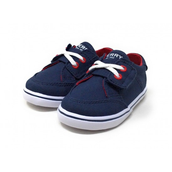 Sperry Top-Sider Little Boys Trysail Crib Shoes Jr Navy Blue Size 1