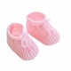 NEWBORN BABY Boy Girl Soft Knitted Bow Booties Shoes NB-3 months