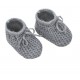 NEWBORN BABY Boy Girl Soft Knitted Bow Booties Shoes NB-3 months