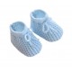 NEWBORN BABY Boy Girl Soft Knitted Bow Booties Shoes NB-3 months