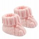 NEWBORN BABY Boy Girl Soft Knitted Bow Booties Shoes NB-3 months