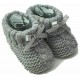 Newborn Baby Spanish Style Knitted Booties Bootees Bow Boy Girl 0-3 Months